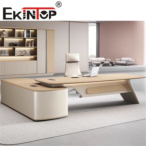 Ekintop Luxury Ceo Manager L Shaped Modern Office Furniture Executive