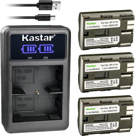 Amazon Kastar Pack Bp A Battery And Led Usb Charger