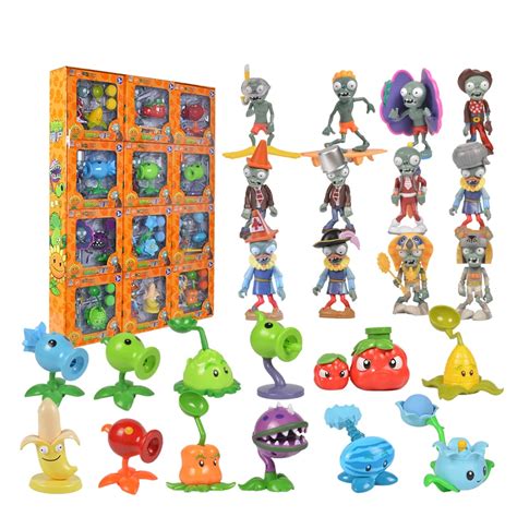 Plants Vs Zombies Toys Action Figures Set Toy Plastic Pea Shooting Game