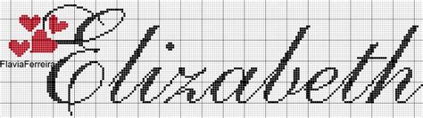 Pin de Bethy Souza em maio Padrões alfabeto ponto cruz Nomes em