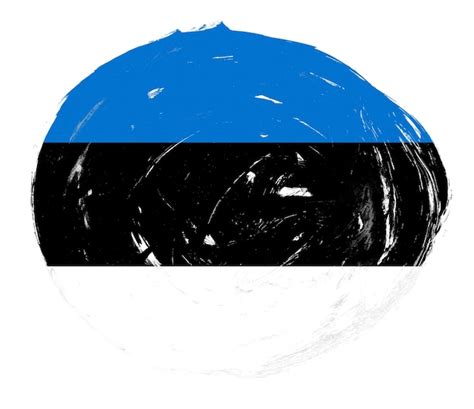 Premium Photo Estonia Flag Painted On A Distressed White Stroke Brush