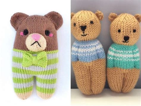 Super Easy Knitted Teddy Bears With Free Patterns Knitted Teddy Bear