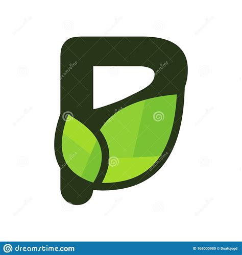 Charming Initial P Leaf Logo Stock Vector Illustration Of Environment