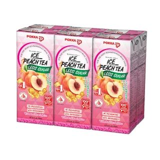 Pokka Ice Peach Tea Less Sugar S X X Ml Shopee Singapore