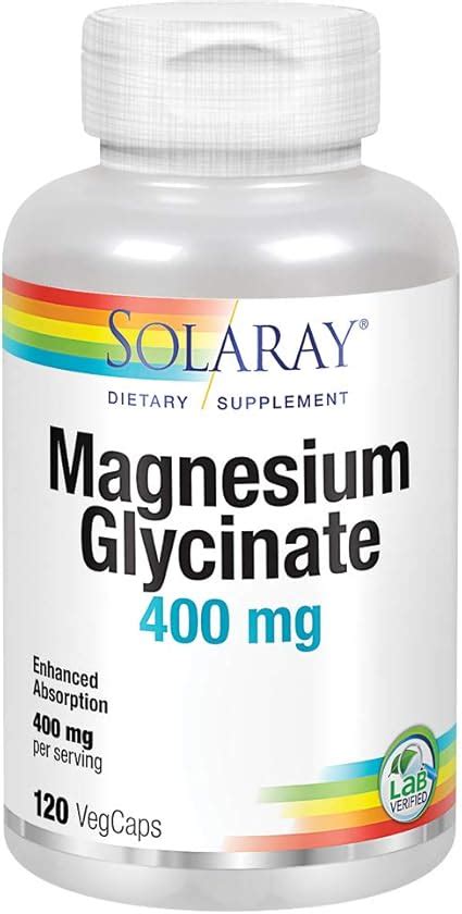 Solaray Magnesiumglycinat Mg Veg Kapseln Amazon De