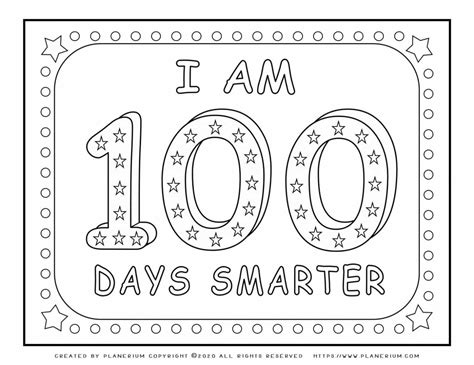 100 Day School Coloring Page Coloring Pages