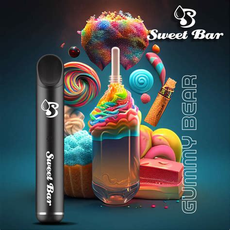 Gummy Bear Sweets Sweet Bar Reusable Vape Pod Device Freshmist