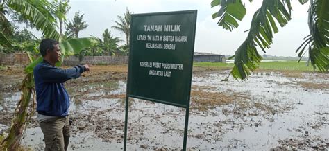 Pemasangan Plang Tanah Milik Di Atas Lahan Tkd Desa Pahlawan Setia