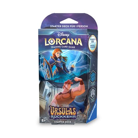 Disney Lorcana Saphir Et Acier Starter Set Le Retour D Ursula Jeu De