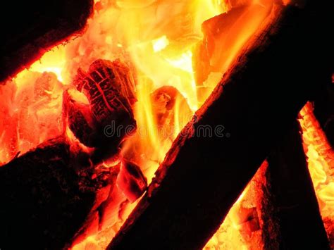 Inside A Burning Hot Wood Fire Stock Photo Image Of Fire Burning