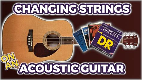 How To Change Acoustic Guitar Strings • Step By Step Youtube