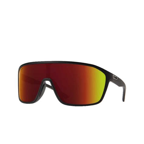 Smith Boomtown Matte Black Chromapop Red Mirror Lens Boarders