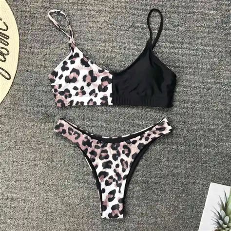 Colors Sexy Leopard Bikini Women Swimwear Female Swimsuit Two