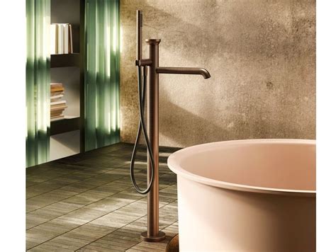 Origini Hole Wall Mounted Bathtub Mixer With Hand Shower By Gessi