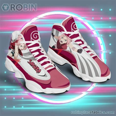 Anime Shoes Naruto Haruno Sakura Air Jordan 13 Sneakers Robinplacefabrics