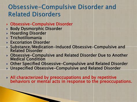 Ppt Obsessive Compulsive Disorder Powerpoint Presentation Free