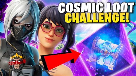 CHALLENGE LOOT POUZE Z COSMIC CHESTEK VE FORTNITE W Marteen YouTube