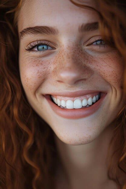 Premium Photo Closeup Of A Womans Smile White Teeth