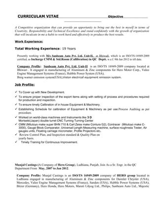 Naresh Kumar Resume Pdf