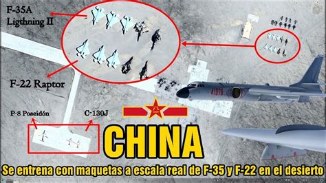 La Fuerza A Rea China Se Ejercita Con Maquetas A Escala De F A Y F