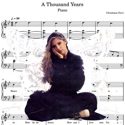 A Thousand Years Piano Christina Perri Sheets Piano Tutorial Score