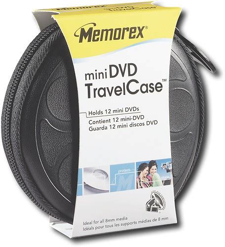 Best Buy: Memorex 12-Disc Mini DVD Travel Case Black 32021940