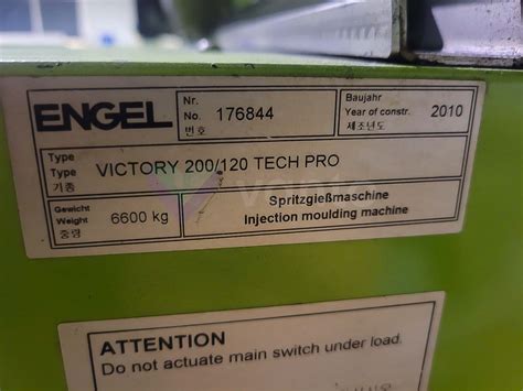 ENGEL VICTORY VC 200 / 120 TECH PRO 120t injection molding machine ...