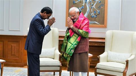 Telangana CM KCR Meets PM Modi In Delhi Discusses Various Issues