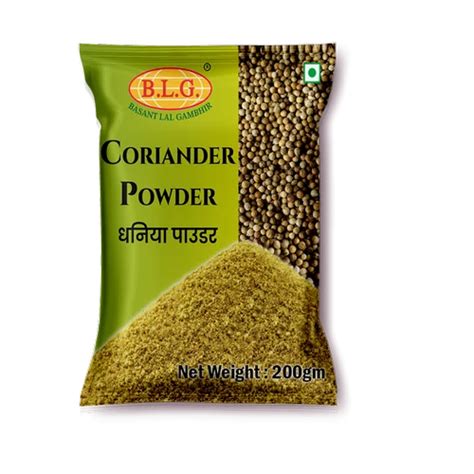 Dried Green Gm B L G Coriander Powder Packet At Rs Pack In Navi