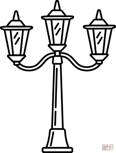 Coloriage Lampadaire Coloriages à Imprimer Gratuits