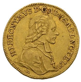 Ducat Hieronymus Von Colloredo Bishopric Of Salzburg Numista