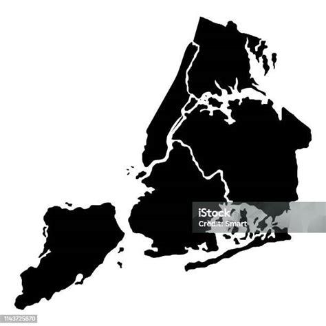 État De New York Territoire De Létat De Lamérique Sur Fond Blanc