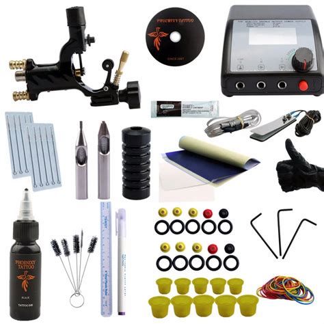 Professional Tattoo Kit Complete Rotary Tattoo Machine Gun Equipment