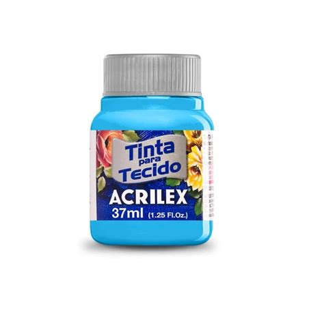 Tinta Para Tecido Acrilex Fosca Azul Mar 535 37ml 04140 Papelaria