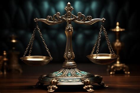 Premium AI Image | Scales of justice background