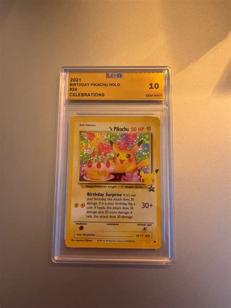 Celebrations Pokémon Graded Card Birthday Pikachu Holo Catawiki