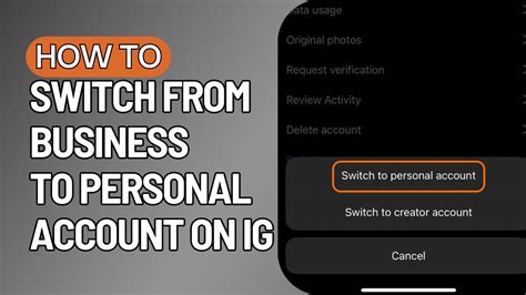 How To Change Business Account To Personal Account In Instagram 2023