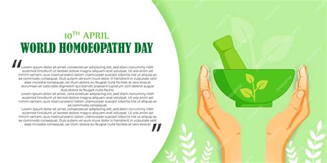 Premium Vector Vector Illustration For World Homeopathy Day