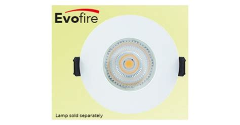 Ultra Thin Fire Rated Ip White Round Fixed Downlight With