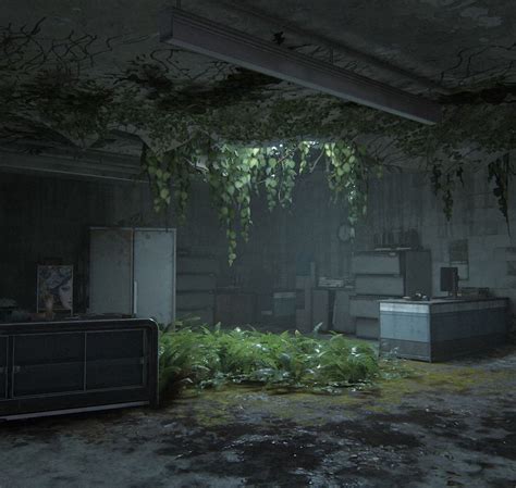 Abandoned Room With Plants