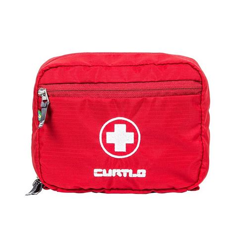 Necessaire Curtlo Kit Primeiros Socorros Médio Vermelho Viajante Moderno