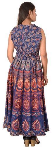 Woman Party Wear Jaipuri Printed Cotton One Piece Dress At Rs 249piece