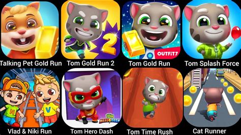 Tom Gold Run Talking Pet Gold Run Tom Splash Force Vlad Niki Run