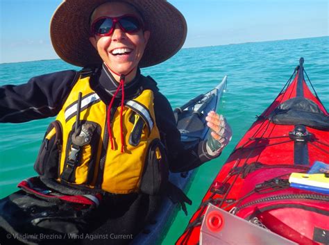 Kayak Race Wind Against Current