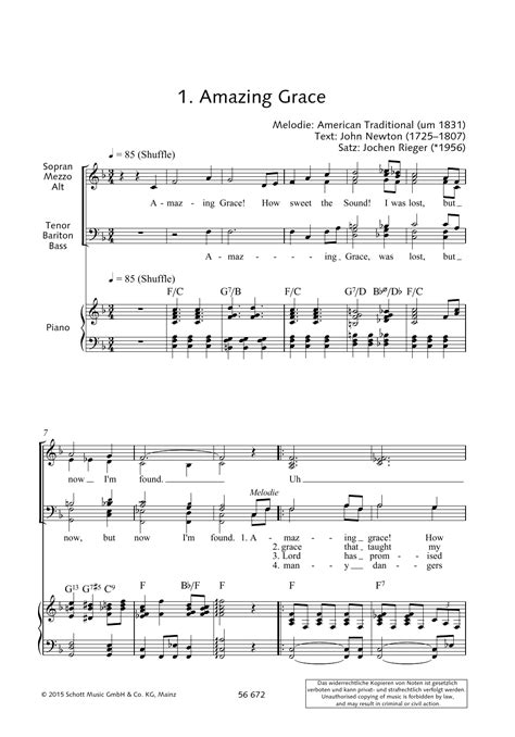 amazing grace sheet   lyrics sheet