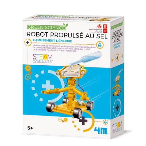 Salt Water Power Robot 4m Green Science Scientific Box For Child