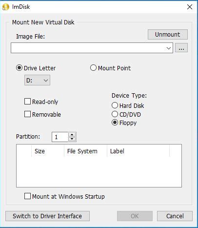 Reading Floppy Disk Images In Windows 10