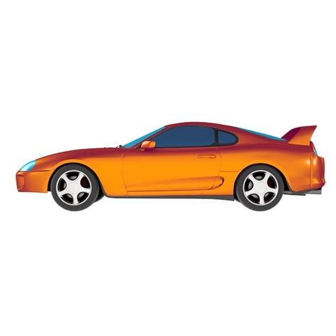 Jdm Carro Esportivo Vista Lateral Direita Clipart Psd Premium