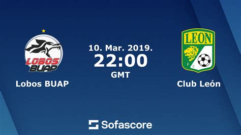 Lobos BUAP vs Club León live score H2H and lineups Sofascore