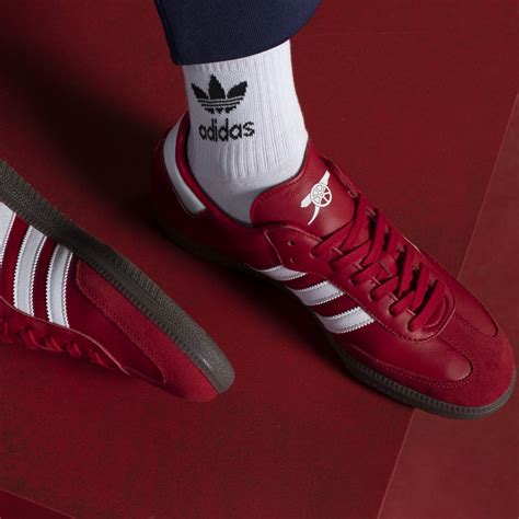 Shoes - Samba Arsenal Shoes - Red | adidas Oman